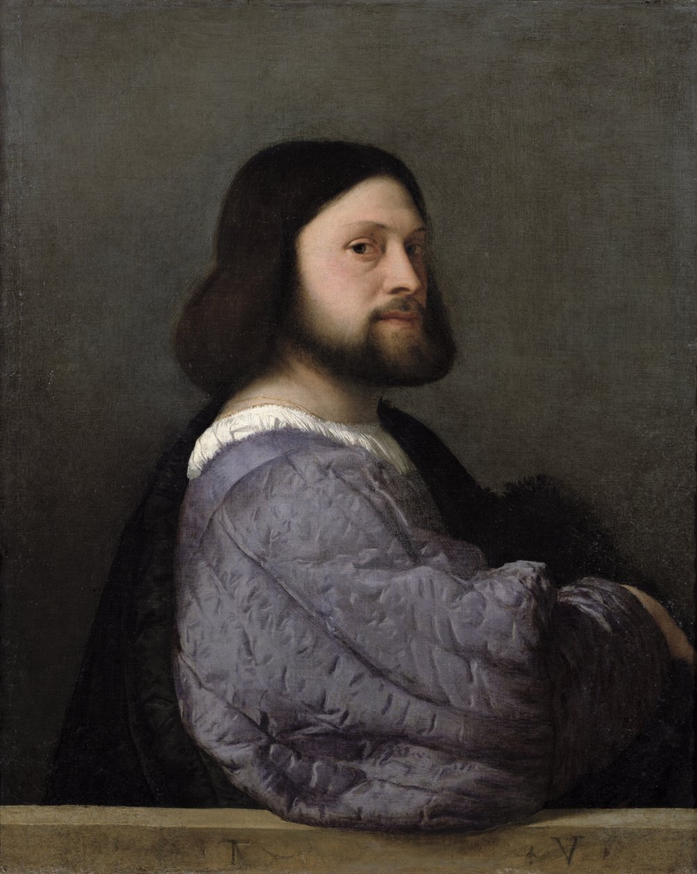 一个男人的肖像，c.1512 作者 蒂齐亚诺·韦切利（Tiziano Vecelli）