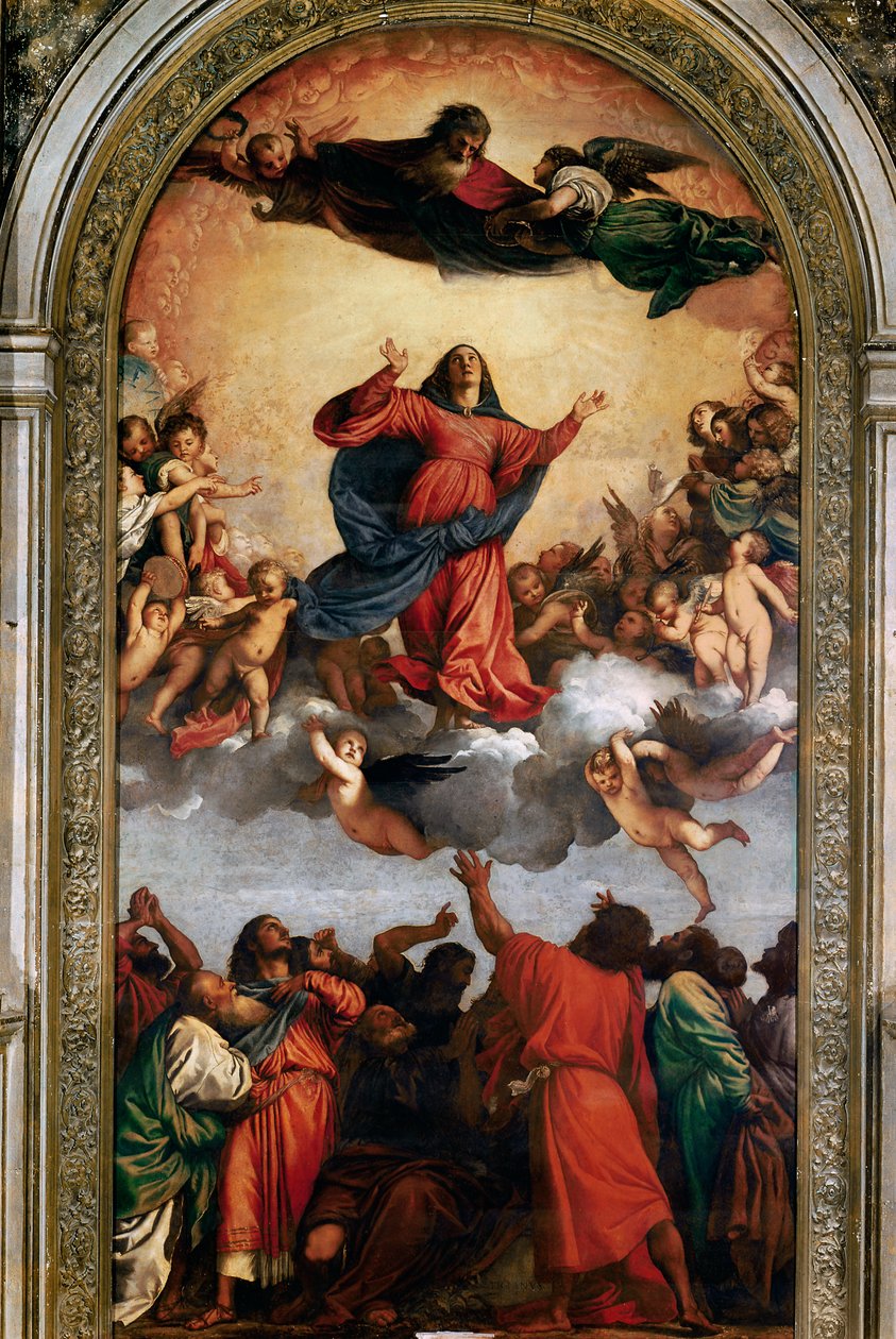 圣母升天，1516-18 作者 蒂齐亚诺·韦切利（Tiziano Vecelli）