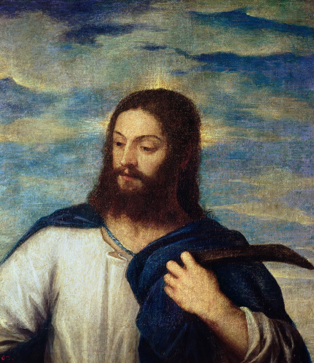 救世主，c.1553 作者 蒂齐亚诺·韦切利（Tiziano Vecelli）