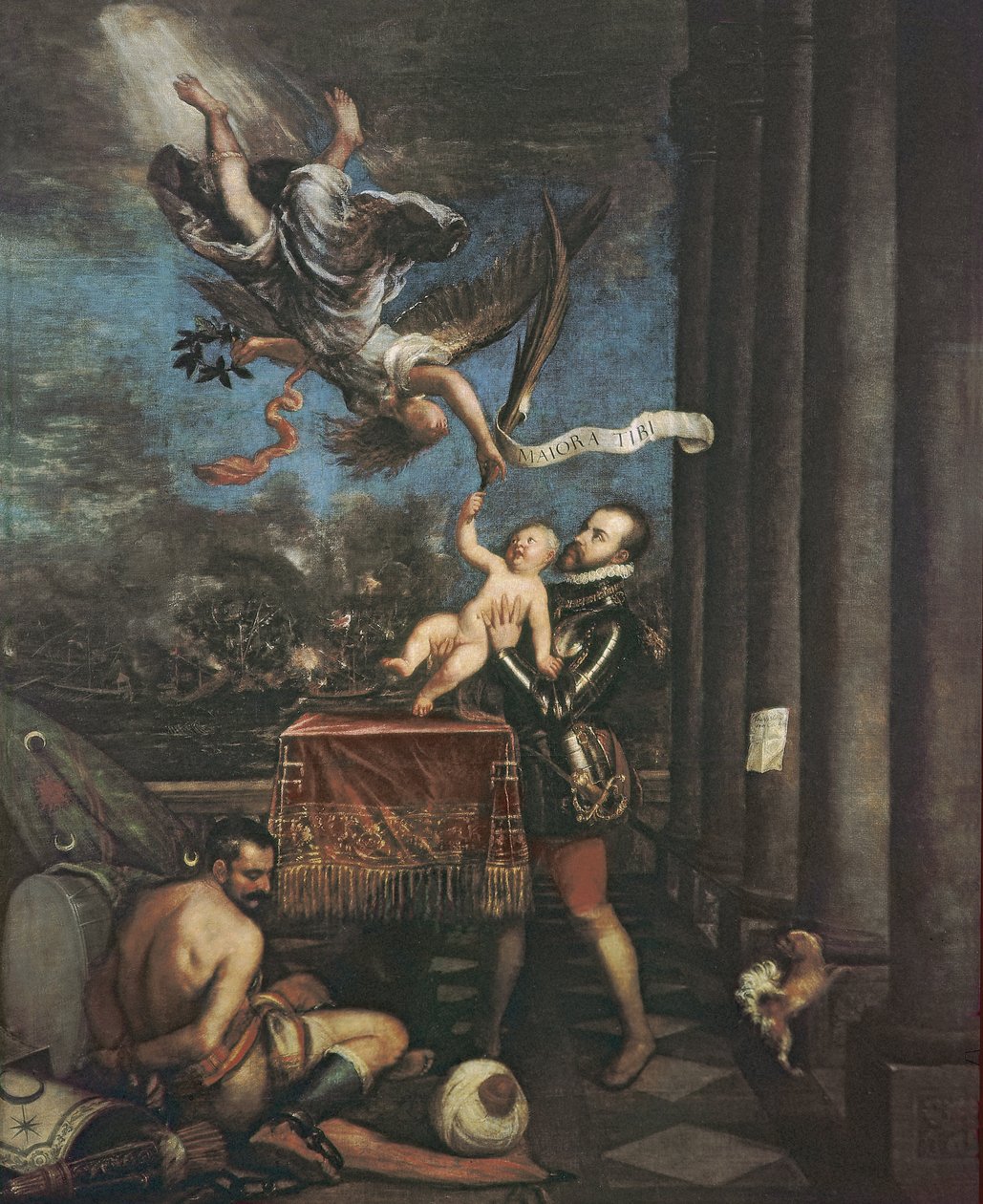 Lepanto战役的寓言，1573-1575 作者 蒂齐亚诺·韦切利（Tiziano Vecelli）