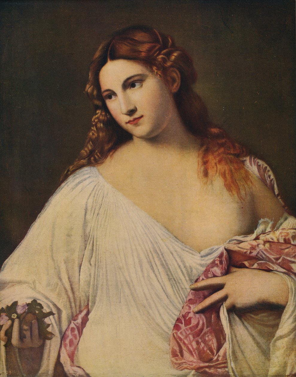 弗洛拉，c1515-1517，c1915 作者 蒂齐亚诺·韦切利（Tiziano Vecelli）