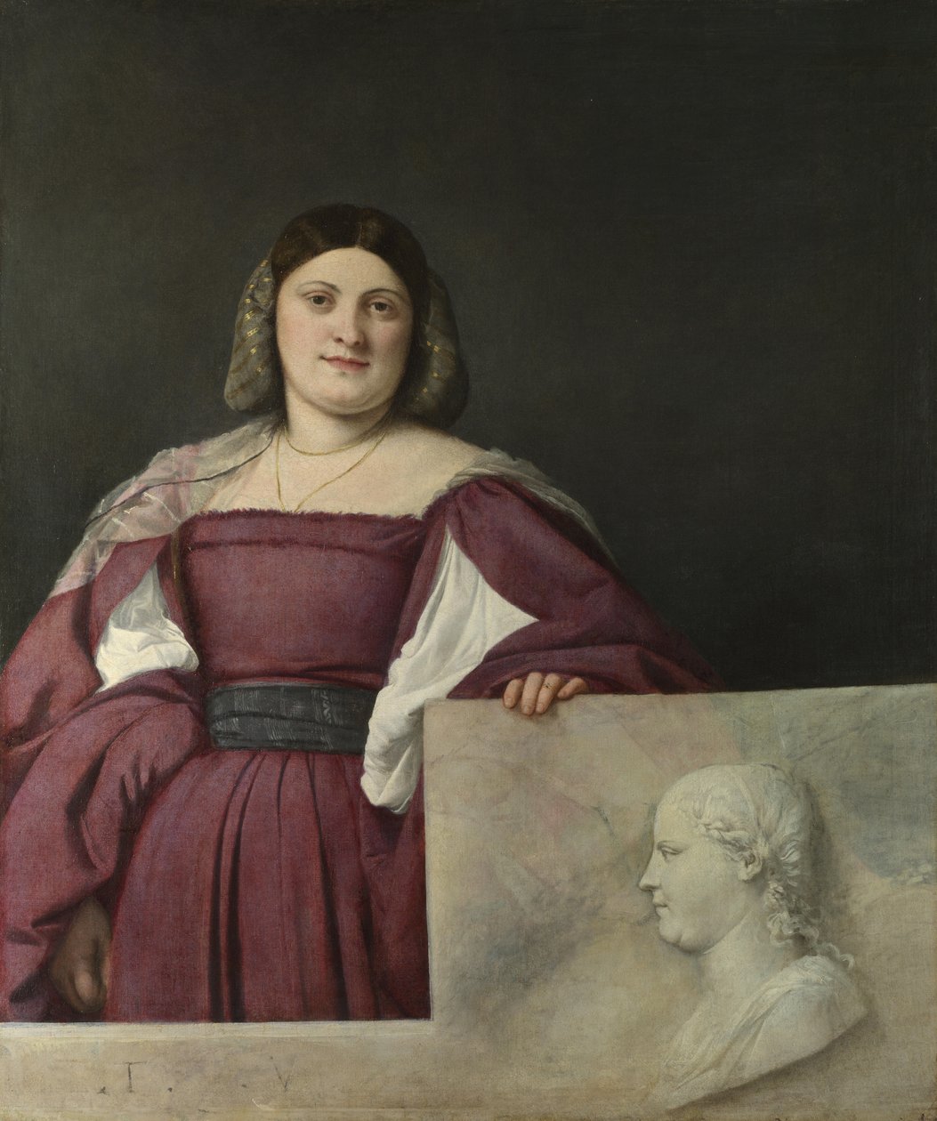 La Schiavona夫人的画像，c。 1510 作者 蒂齐亚诺·韦切利（Tiziano Vecelli）