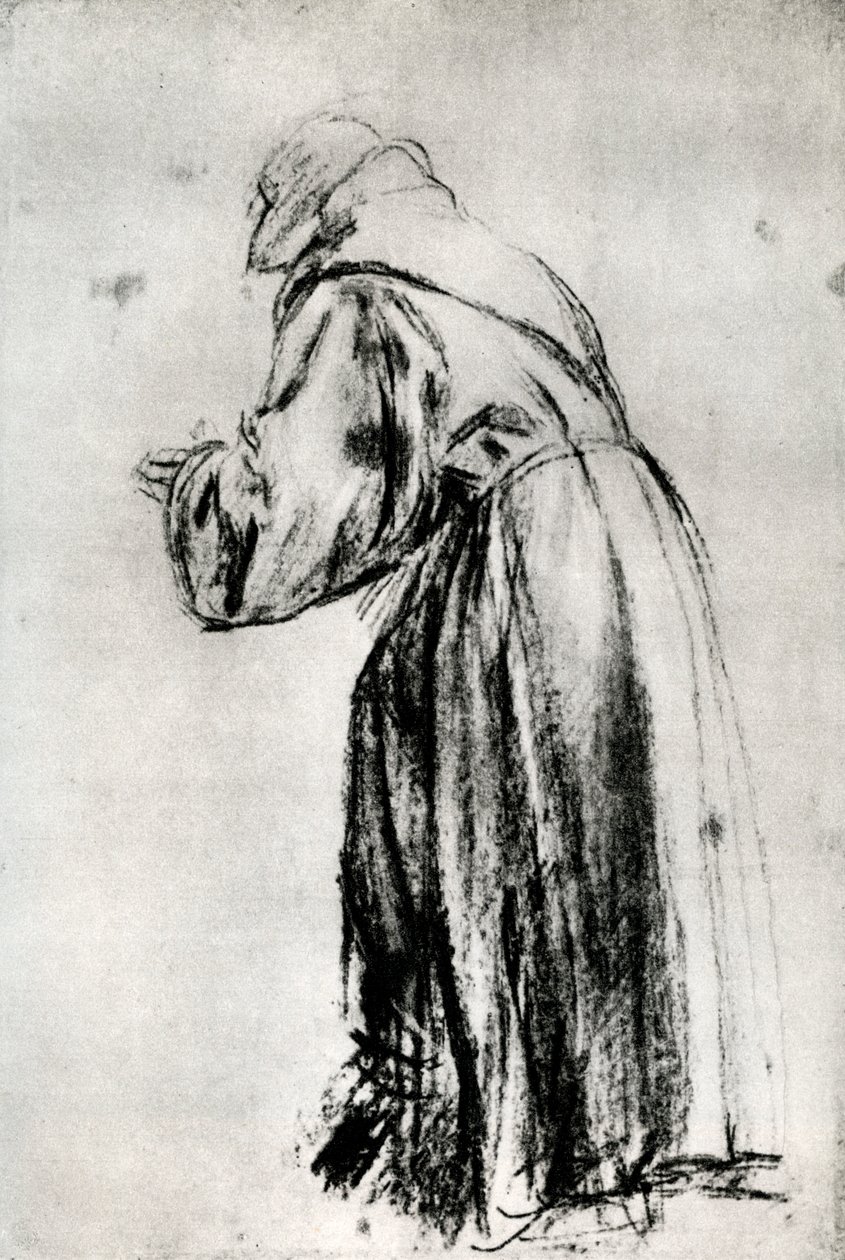 公爵·格里蒂（Doge Gritti）奉献的照片中的圣贝纳迪诺研究，c1535，1937年 作者 蒂齐亚诺·韦切利（Tiziano Vecelli）