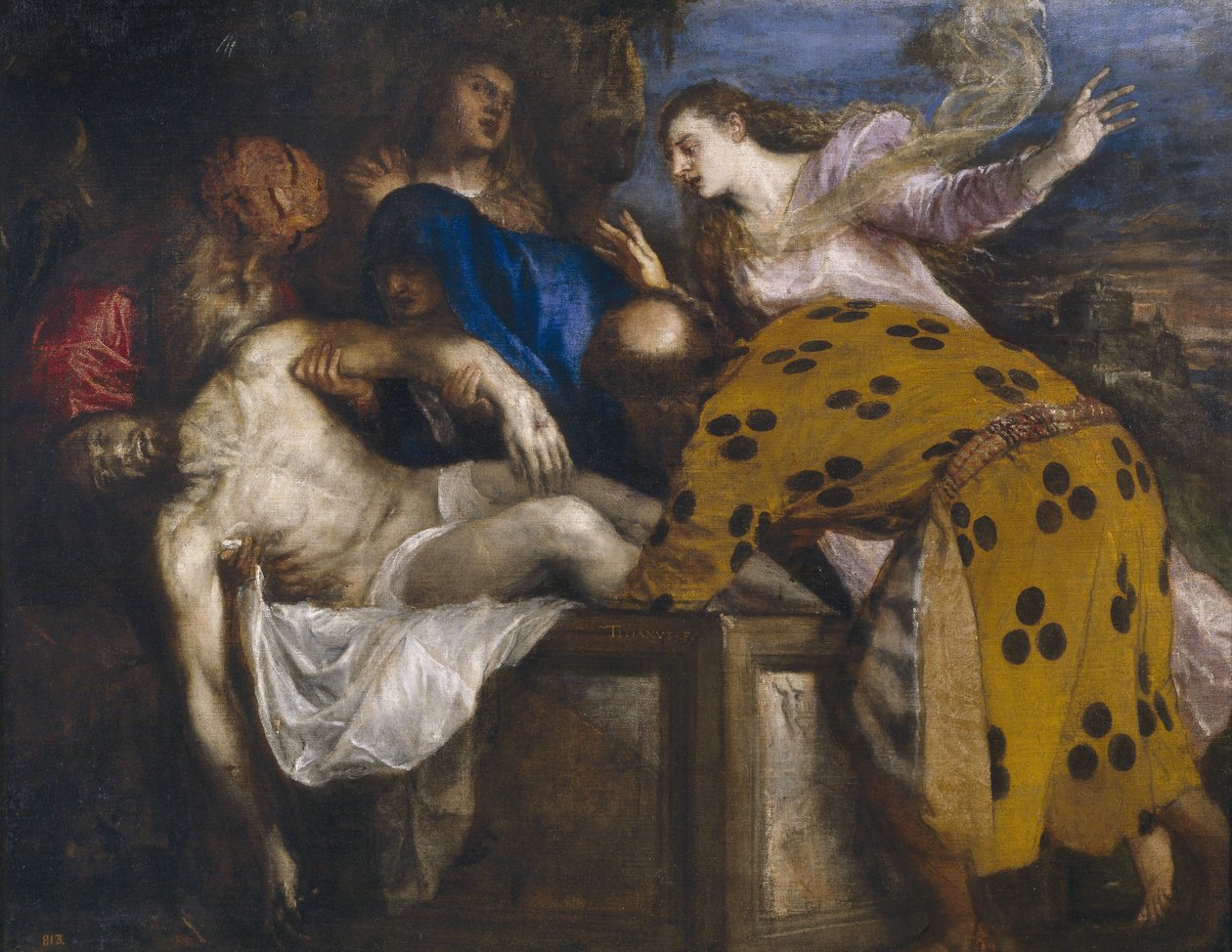 基督的坟墓，1572年 作者 蒂齐亚诺·韦切利（Tiziano Vecelli）