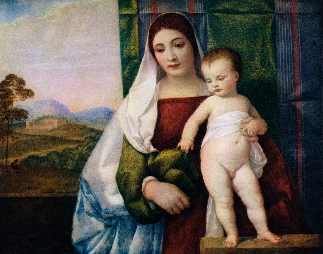 吉普赛人麦当娜（c1510），1937年 作者 蒂齐亚诺·韦切利（Tiziano Vecelli）