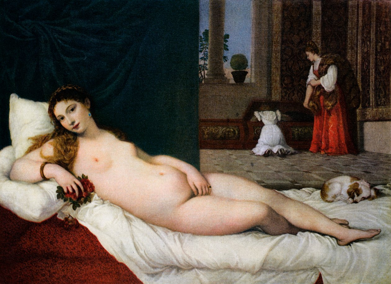 乌尔比诺的维纳斯，c1538，1937年 作者 蒂齐亚诺·韦切利（Tiziano Vecelli）
