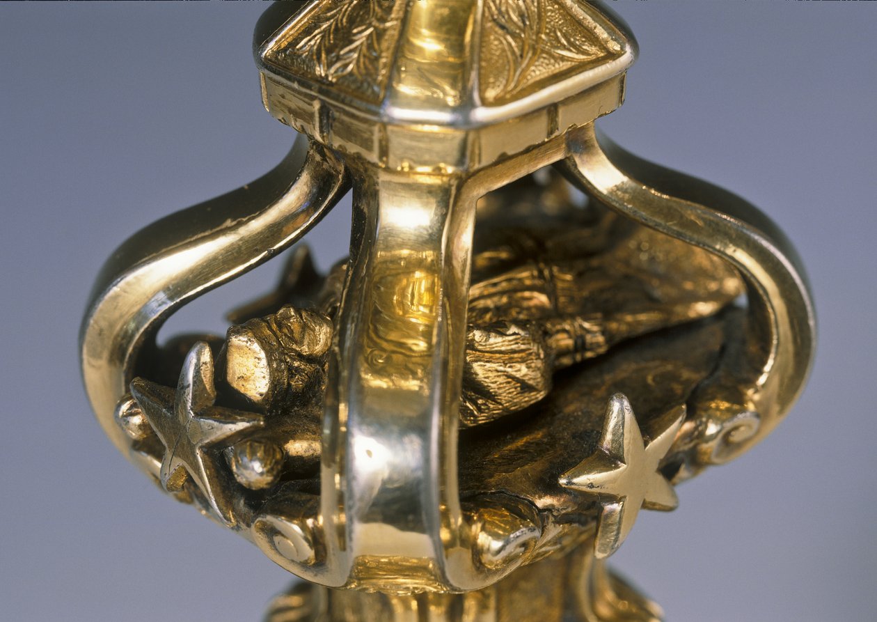 一个酒杯的细节与Nepomuk，1727-30银的圣约翰尸体的图的 作者 汤玛斯·德雷克塞尔（TomášDrexel）