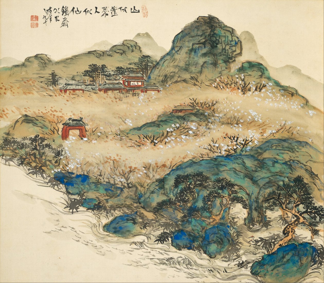蓬莱山（仙人山） 作者 Tomioka Tessai