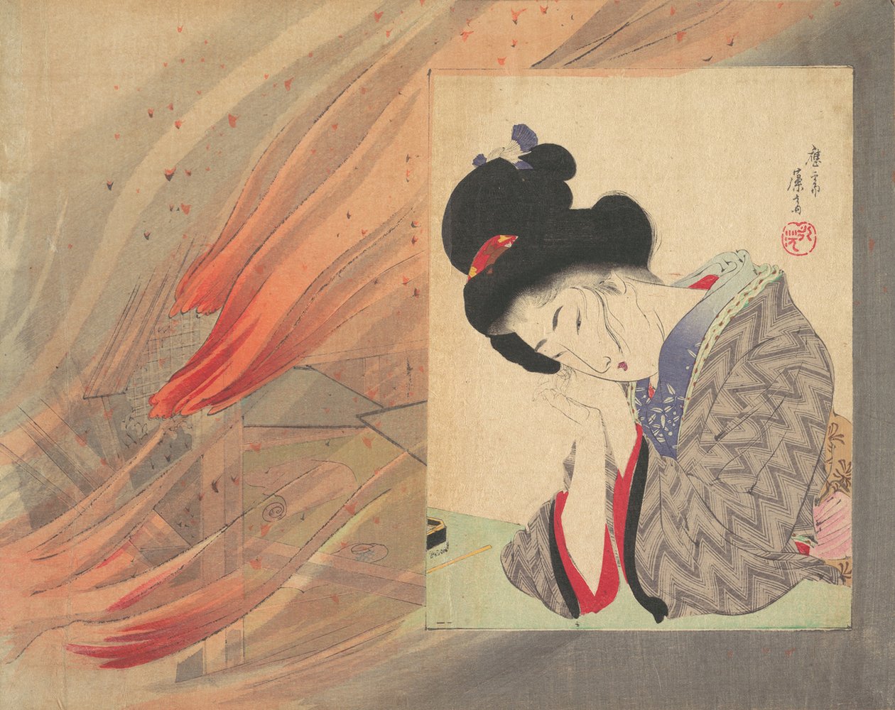 保险女郎 "Hoken musume，插图来自Bugei Kurabu文学俱乐部。 作者 富冈铁