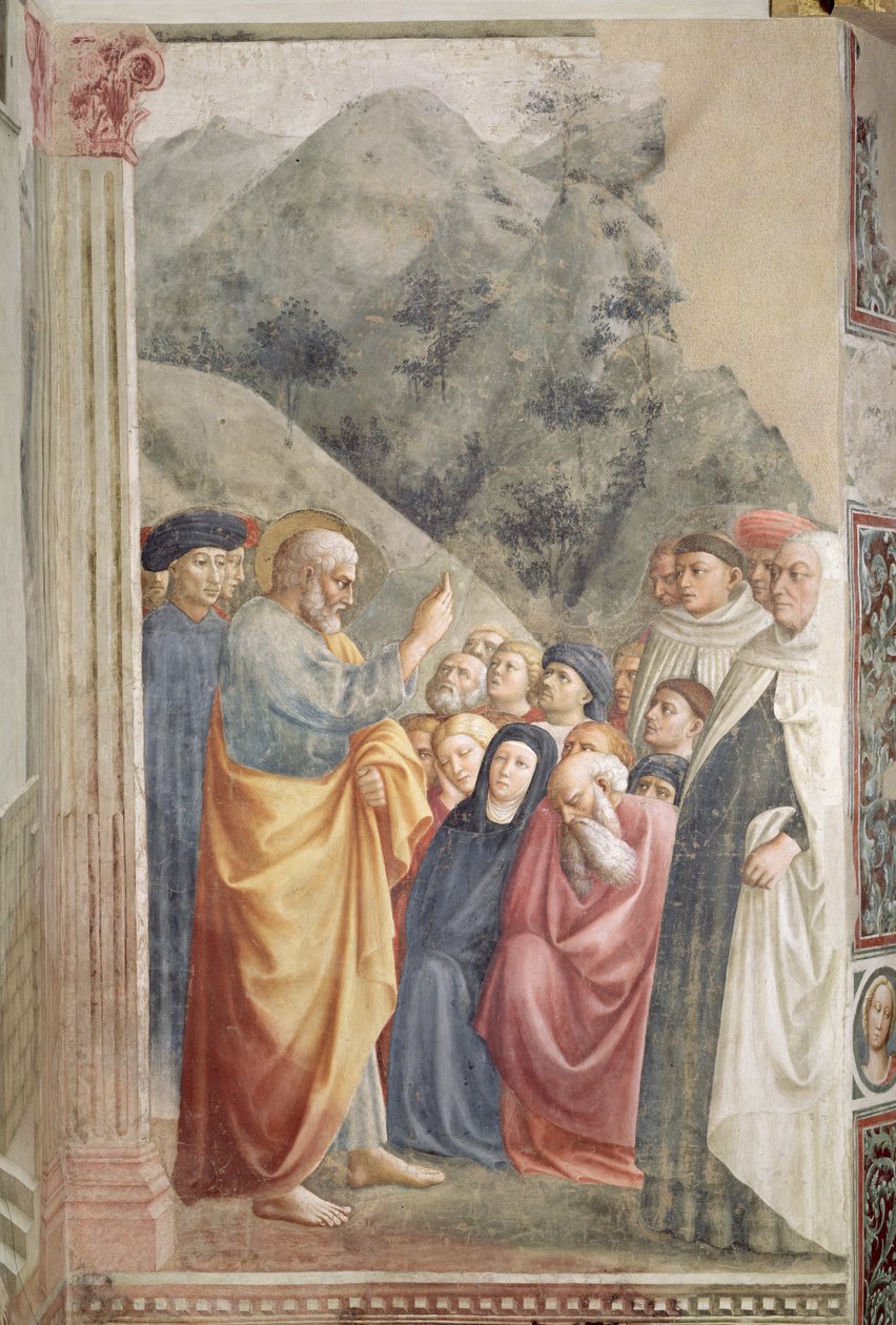 圣彼得在耶路撒冷传道，c.1427 作者 Tommaso Masolino da Panicale