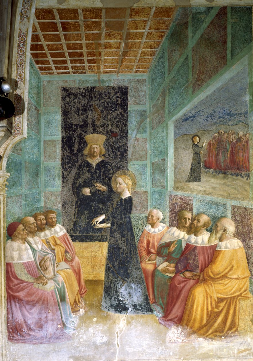 圣凯瑟琳之争 作者 Tommaso Masolino da Panicale