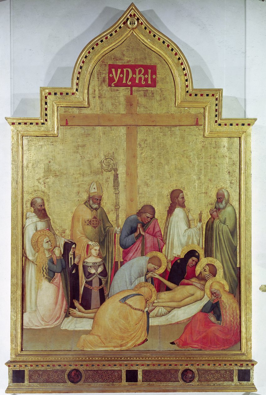 Pieta，c.1365（面板上的蛋彩画） 作者 汤玛索·迪·斯特凡诺·乔蒂诺