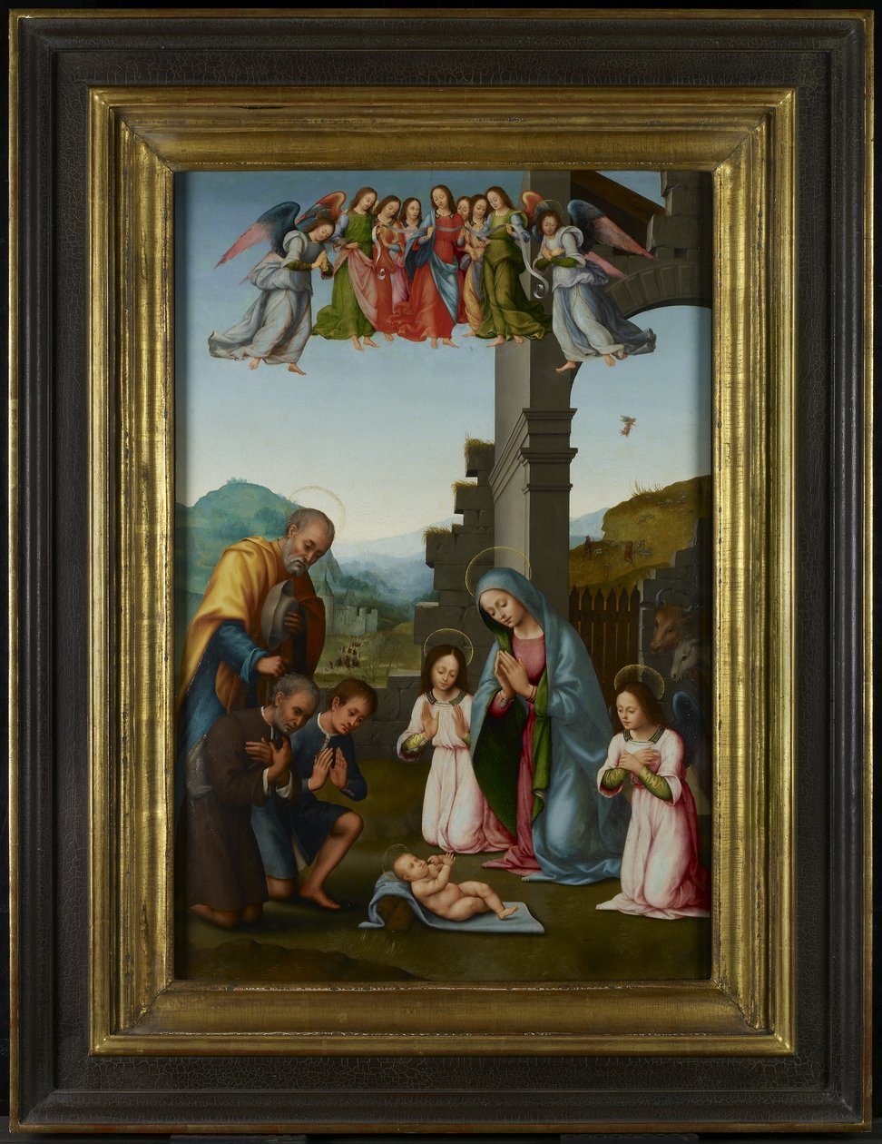牧羊人的崇拜，1520-40 作者 Tommaso di Stefano attr。到卢内蒂