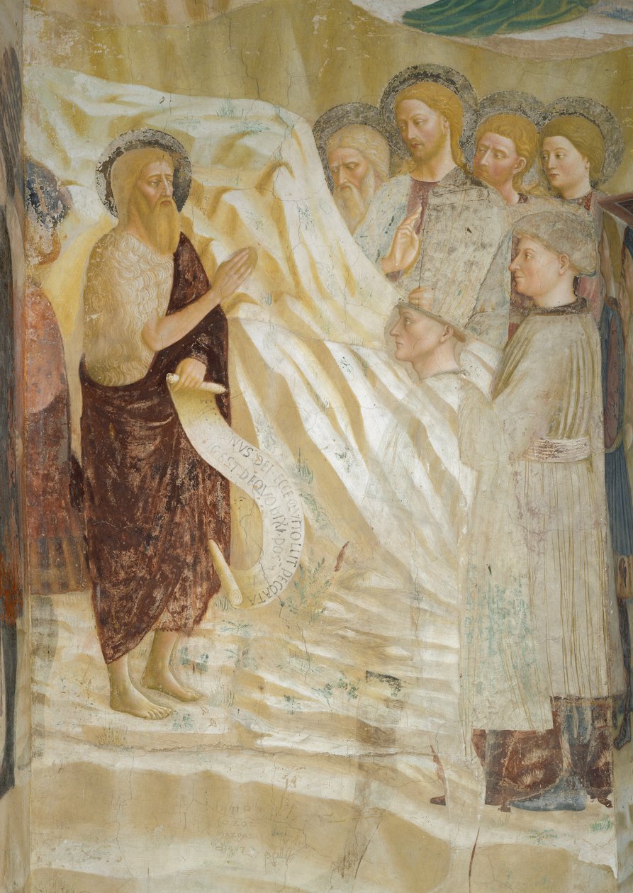 施洗者圣约翰的生命周期：施洗者圣约翰的传道 作者 Tommaso Masolino da Panicale