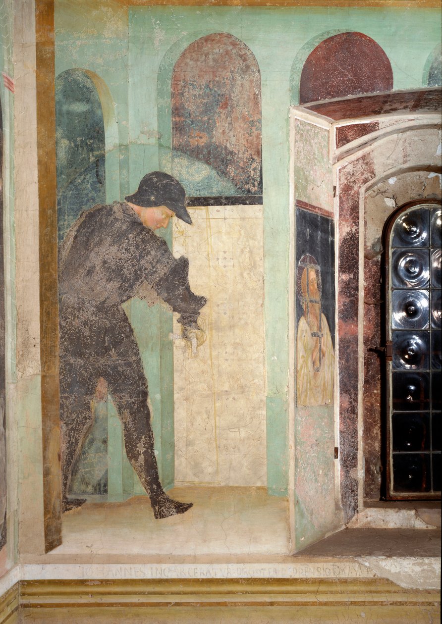 施洗者约翰的生活：护卫--壁画 作者 Tommaso Masolino da Panicale