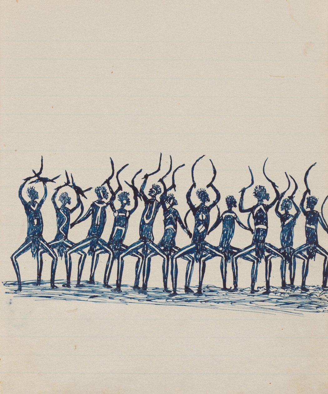 Kwatkwat人 - （Corroboree）Sketchbook主要是土着和白人的活动 作者 汤米麦克雷