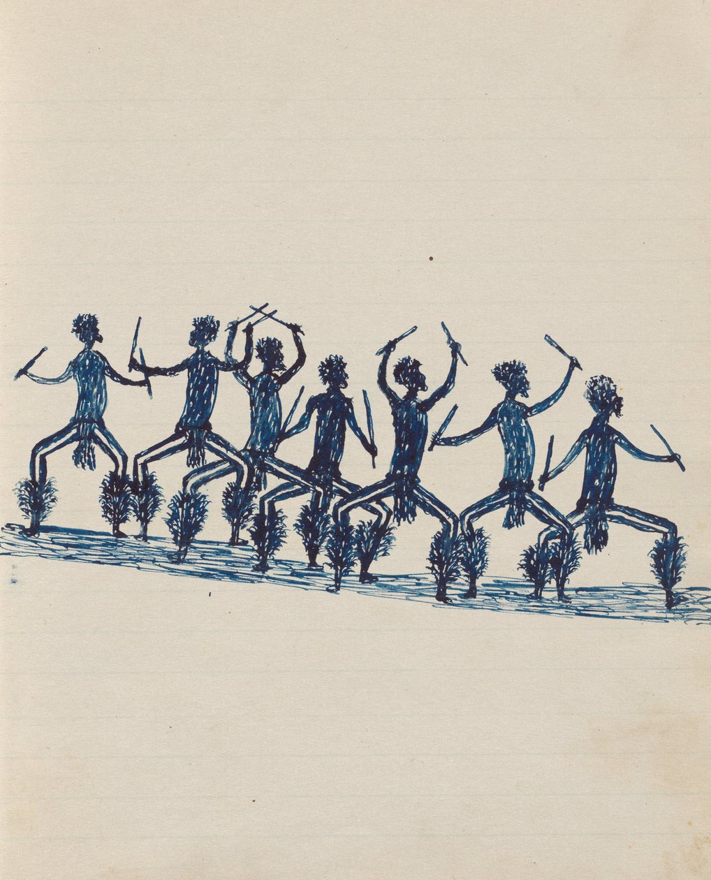 Kwatkwat人 - （Corroboree）Sketchbook主要是土着和白人的活动 作者 汤米麦克雷
