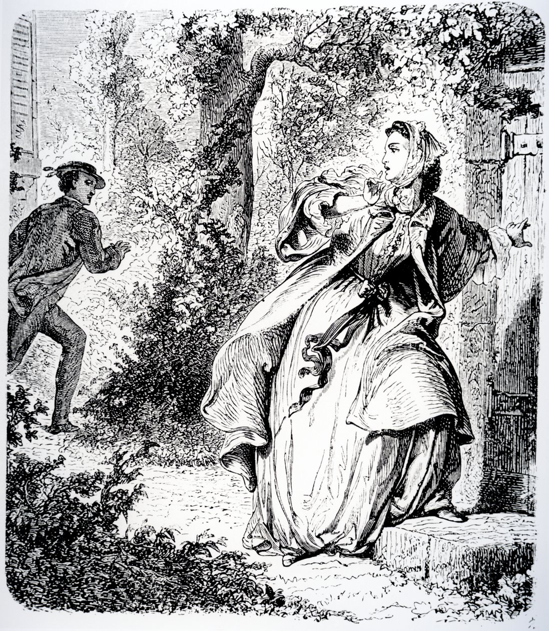1833年George Sand的&39;Little Fadette&39;插图 作者 托尼·约翰诺特