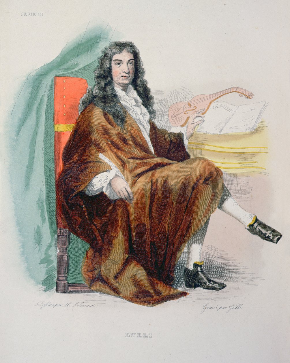 Jean-Baptiste Lully（1632-87），1841年 作者 托尼·约翰诺特