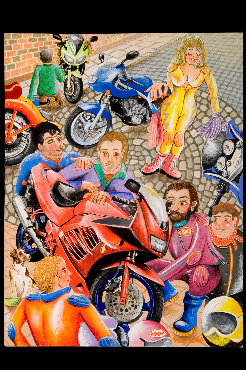检查身体工作，2010年（丙烯酸船上） 作者 托尼·托德