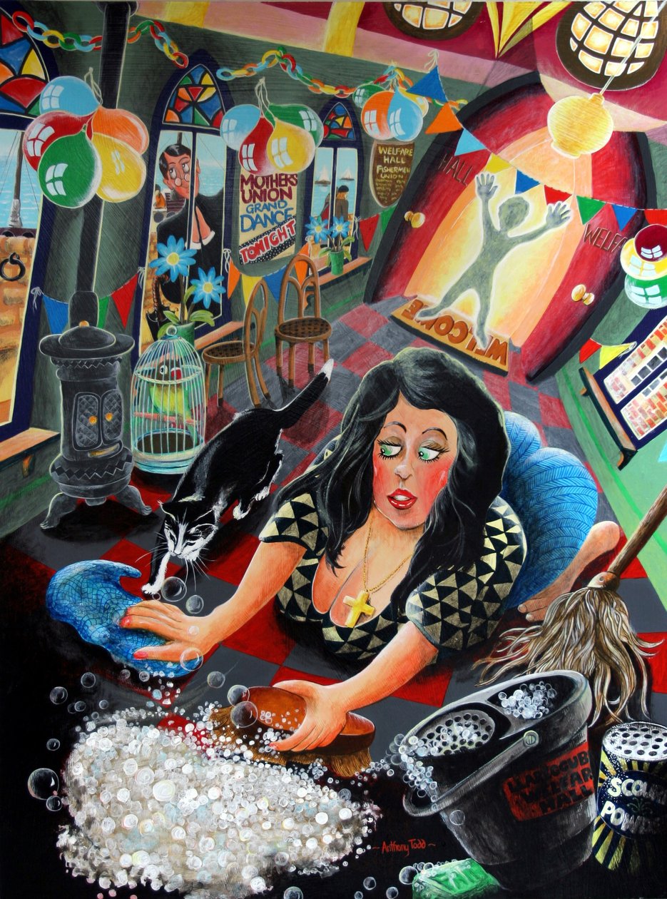 Polly Garter，2005年（面板上的丙烯酸） 作者 托尼·托德