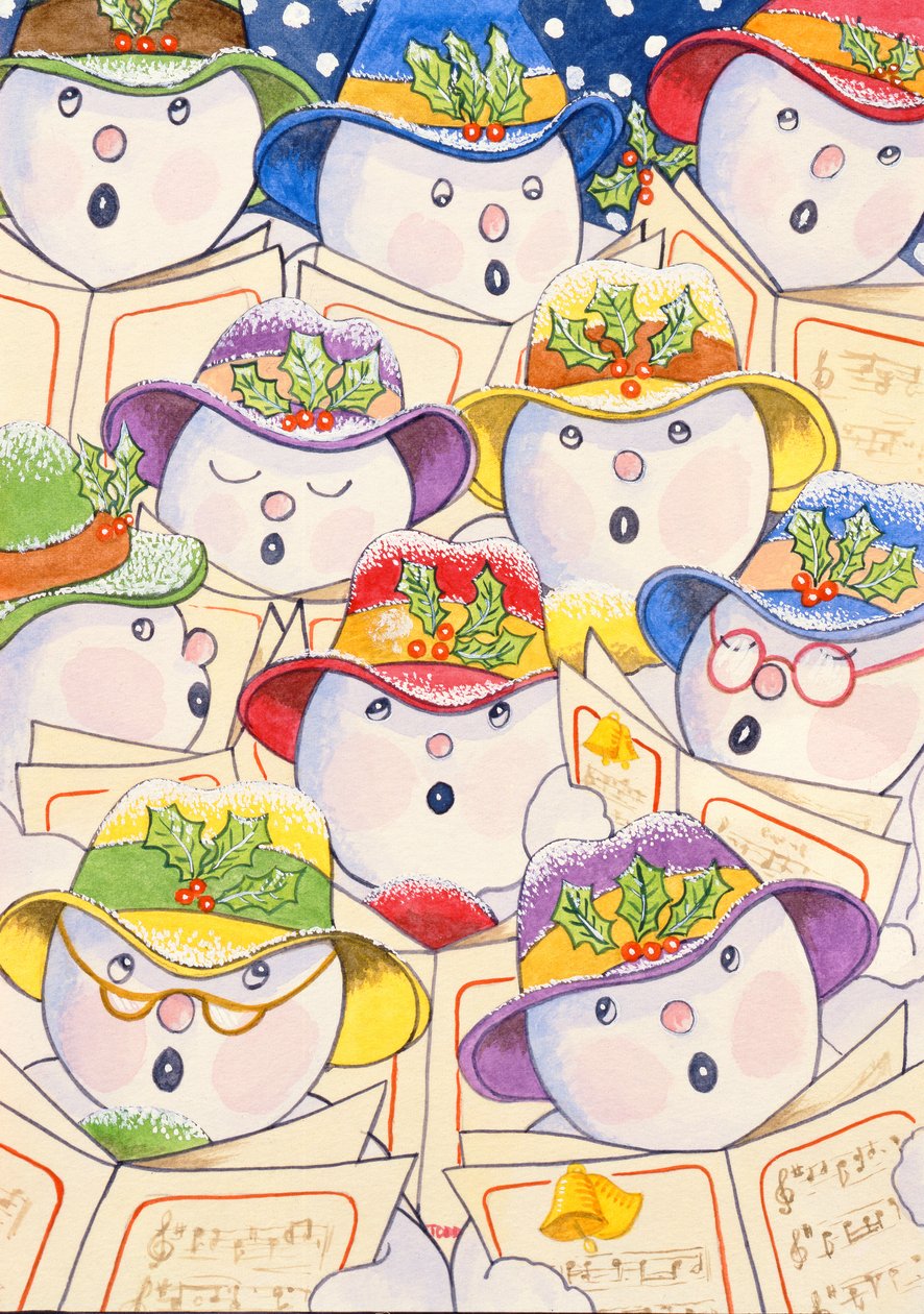 唱歌雪人，1997年（纸上写着） 作者 托尼·托德