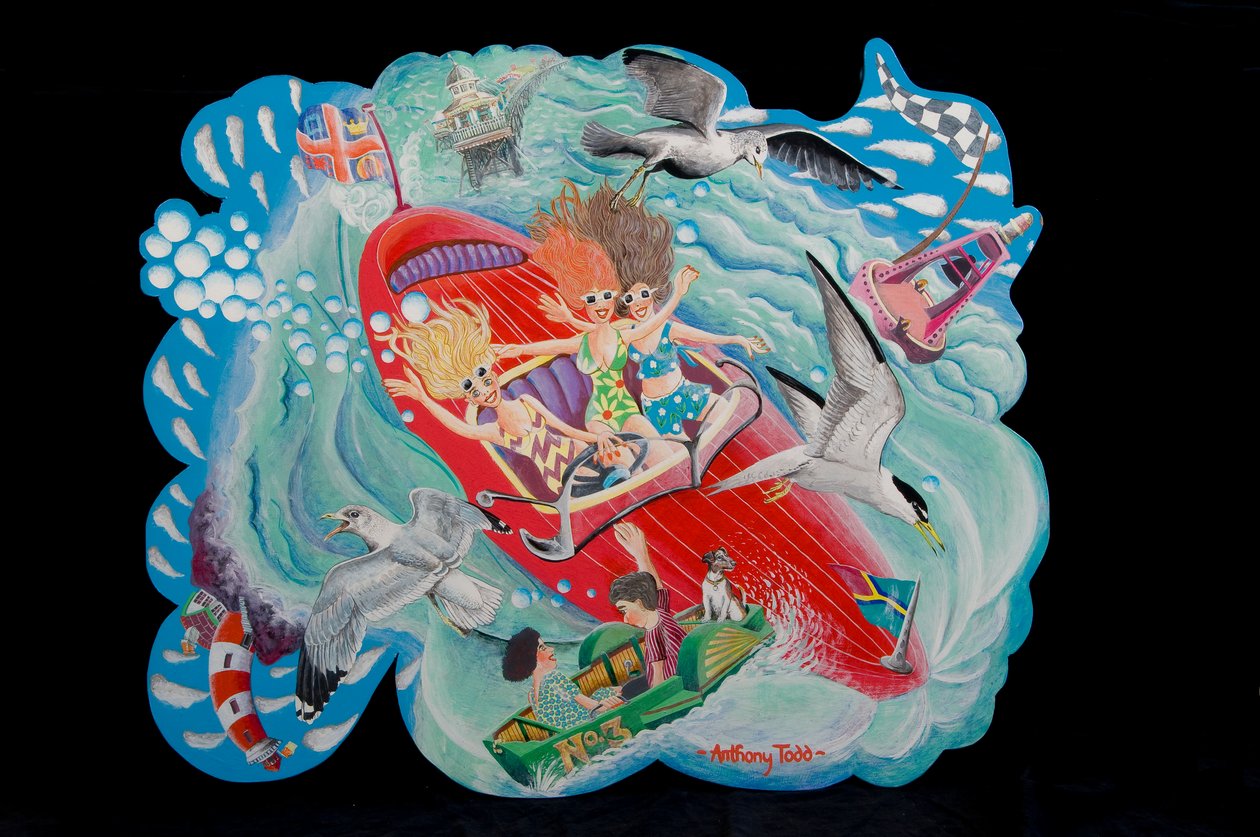 海鸟，2010（丙烯酸船上） 作者 托尼·托德