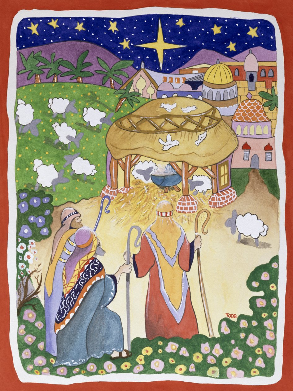“三牧羊人”，2005年（纸上写着） 作者 托尼·托德