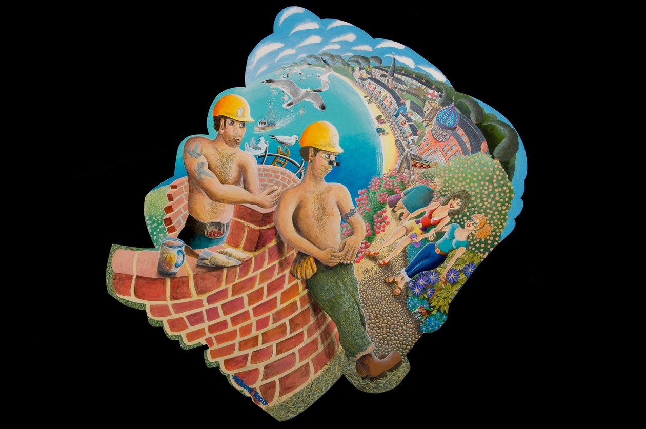 2010年青年建造者（acylic on board） 作者 托尼·托德