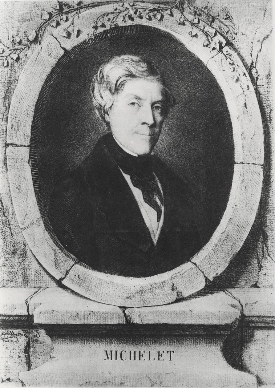 Jules Michelet的肖像，1843年 作者 托尼·图里恩