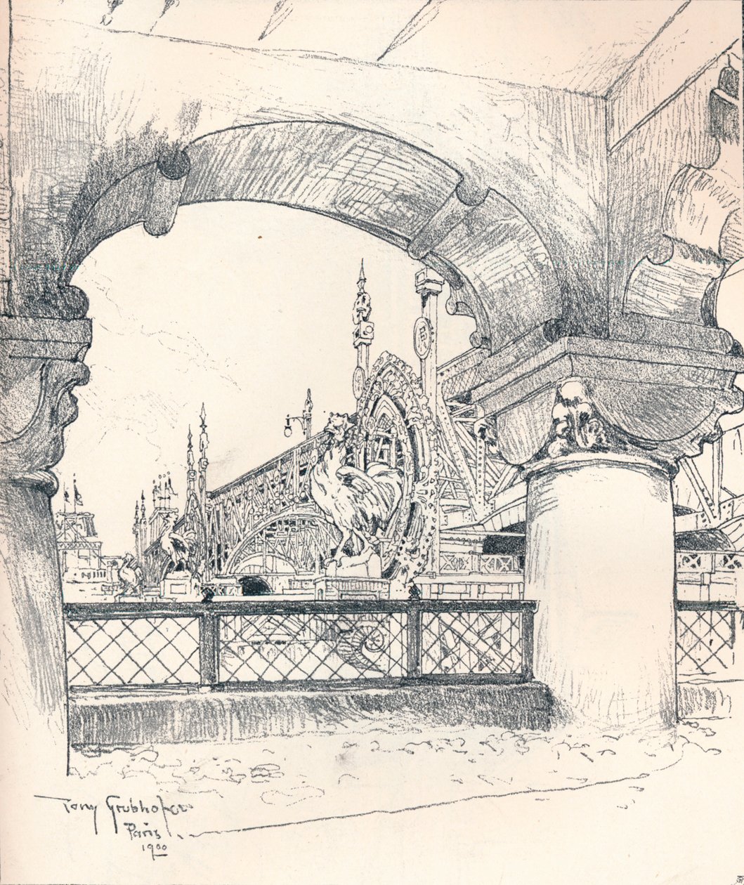 荣军院附近的柱廊，c1900 作者 托尼·格鲁伯霍夫（Tony Grubhofer）