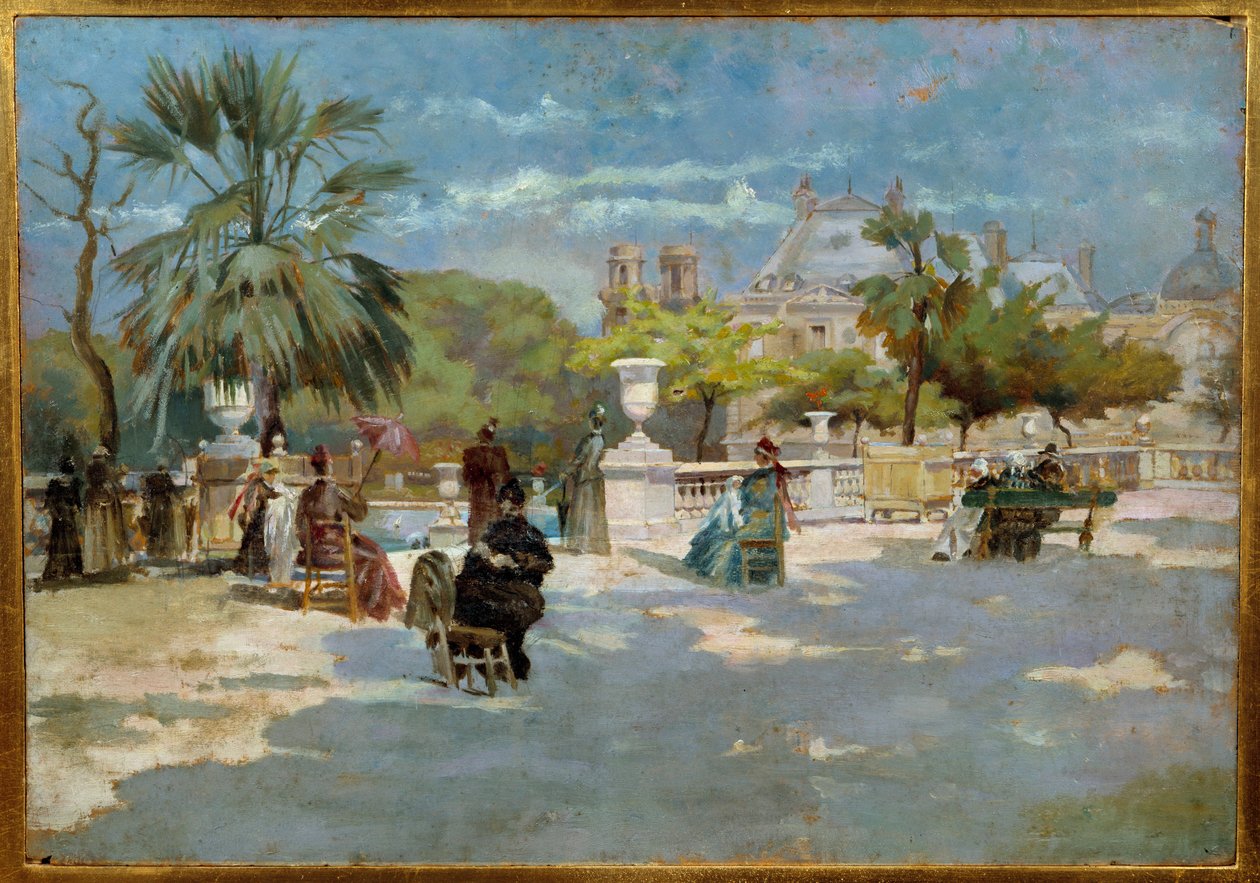 米迪的风景 托雷罗-安西洛蒂（1843-1899）的画作 19世纪 佛罗伦萨现代艺术博物馆 作者 托雷洛·安西洛蒂（Torello Ancillotti）