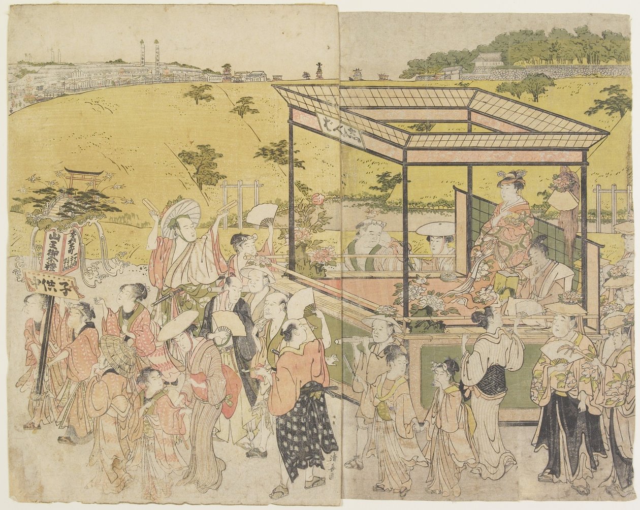 （The Sanno_ Festival Procession），1788 作者 永永鸟居