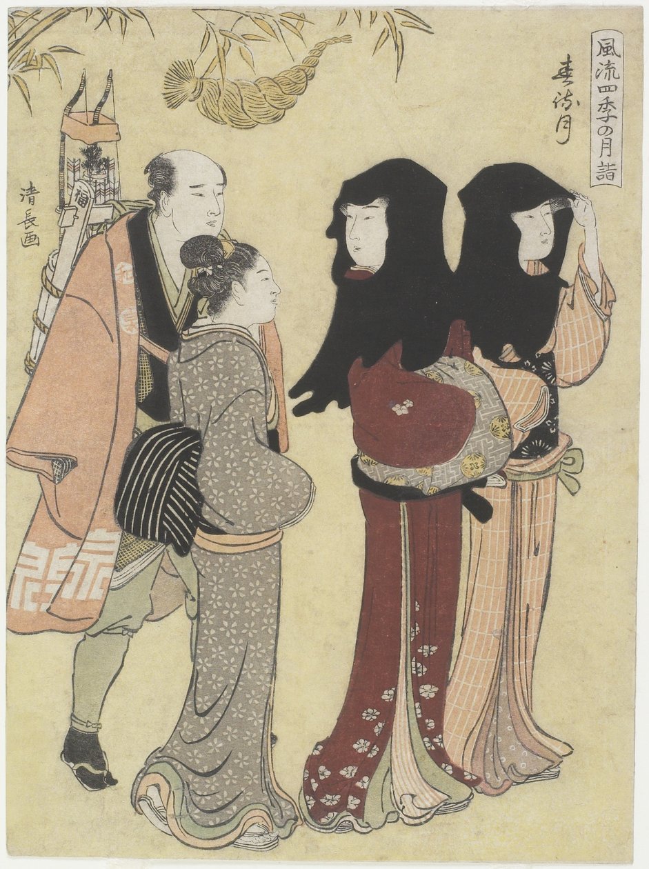 一月，c。 1784 作者 永永鸟居