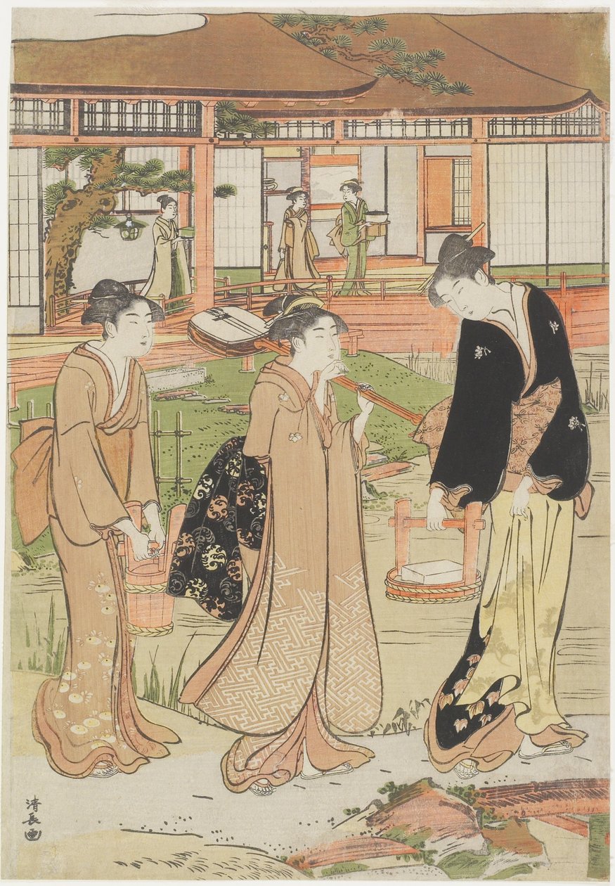 1786年在Daimyo_的花园野餐 作者 永永鸟居