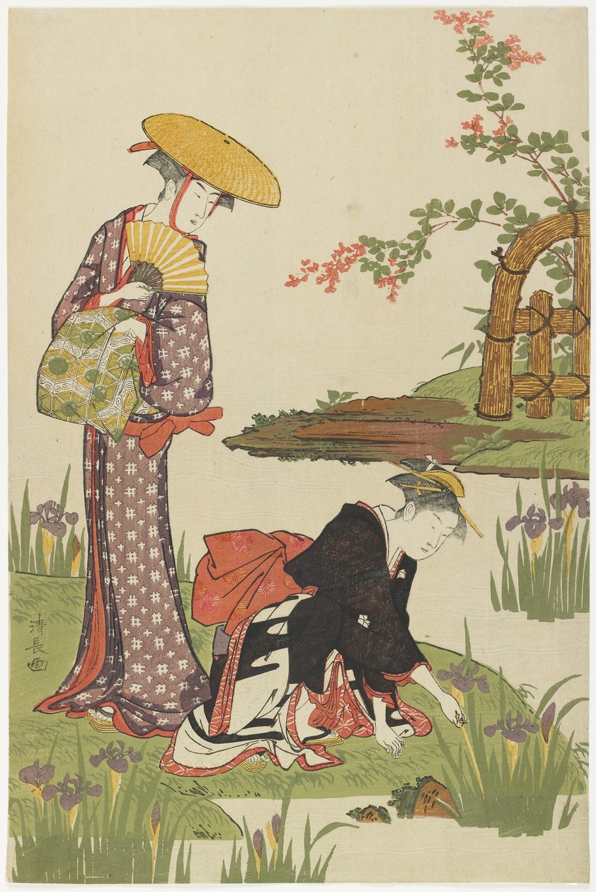 1785年，Iris Pond的女性 作者 永永鸟居