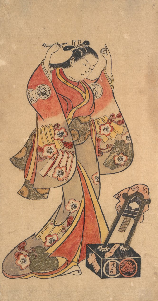 三条勘太郎在剧中扮演八屋大七的肖像，约1730-40。 作者 鸟居清升二世
