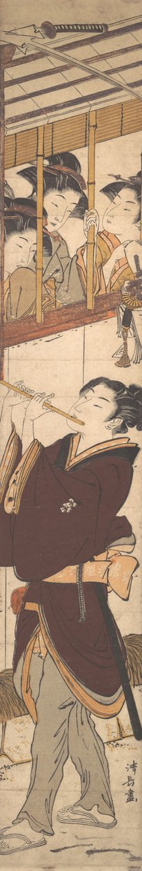 新年的景象。 作者 永永鸟居