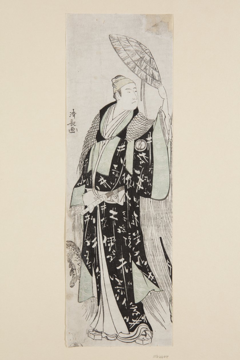 演员泽村 S?j?r? III as Minamoto no Yoritomo（彩色木版画） 作者 永永鸟居