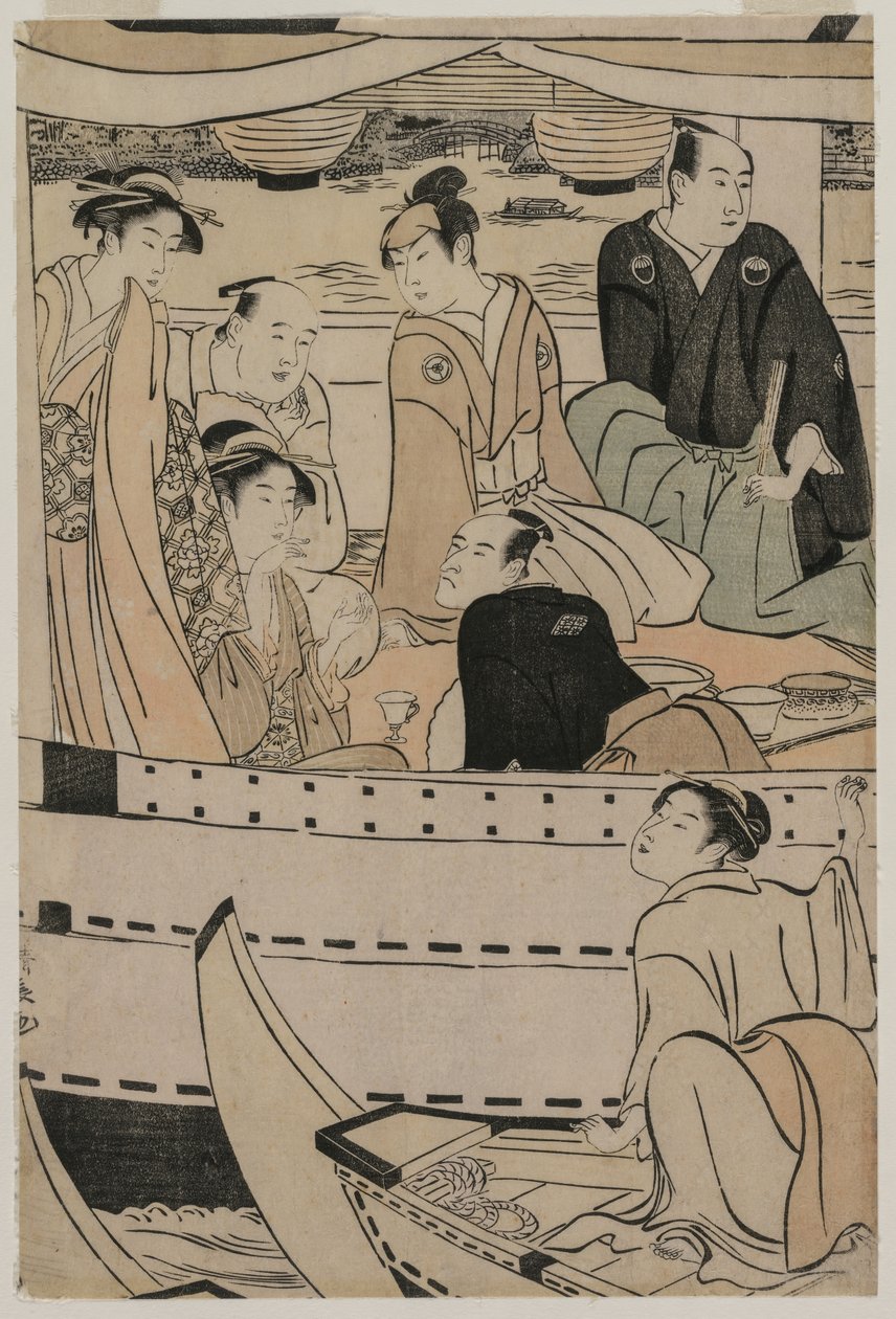 1789年在um田川上划船。 作者 永永鸟居