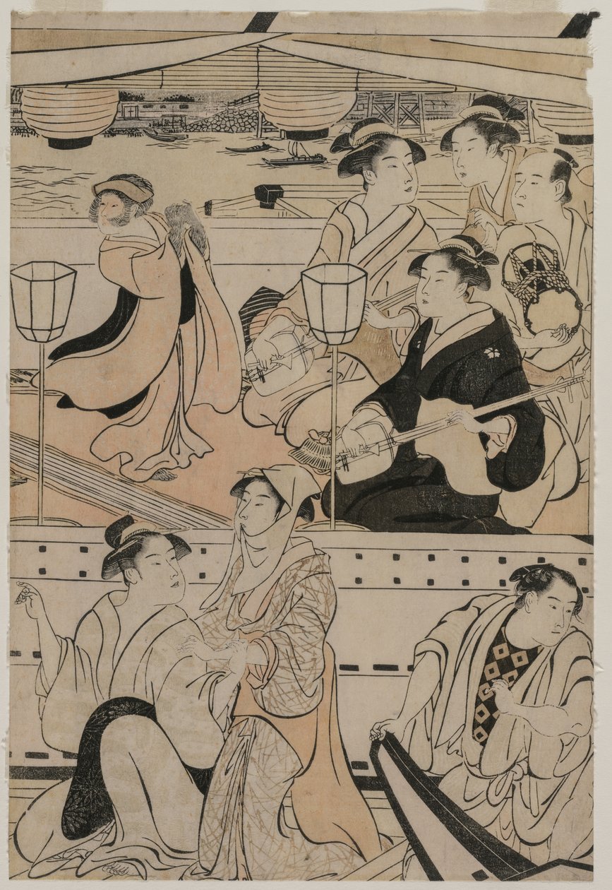 1789年在um田川上划船。 作者 永永鸟居
