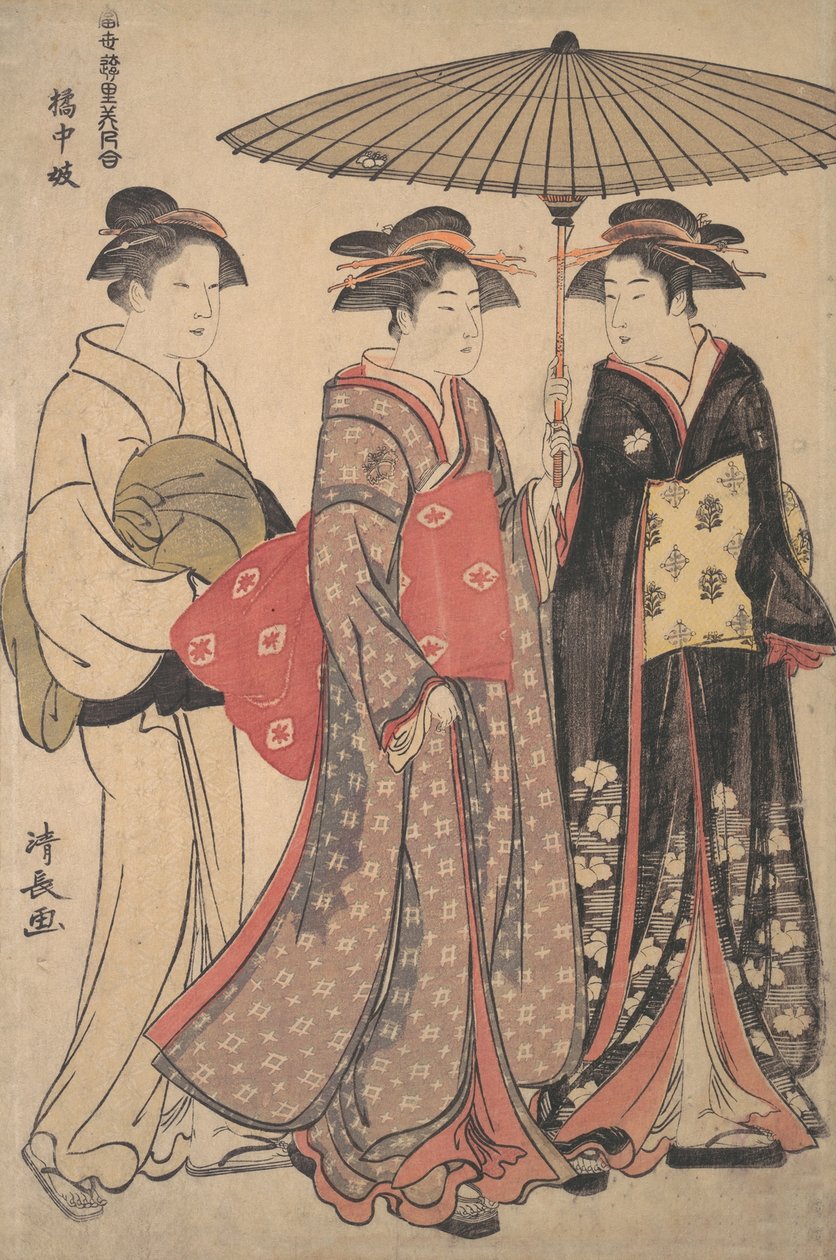 立花街的舞者，1742-1815。 作者 永永鸟居