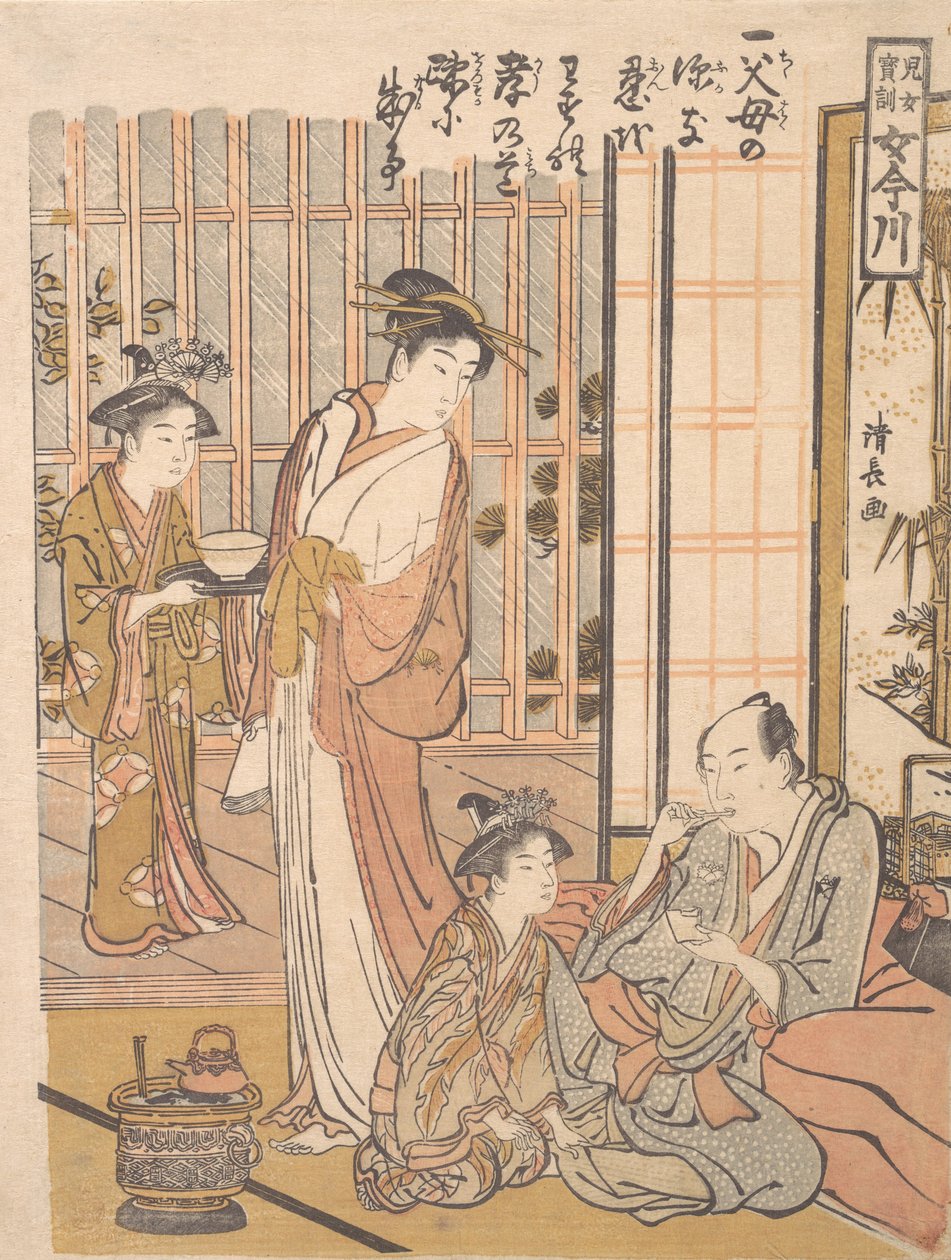 遗忘孝道》，约1781年。 作者 永永鸟居
