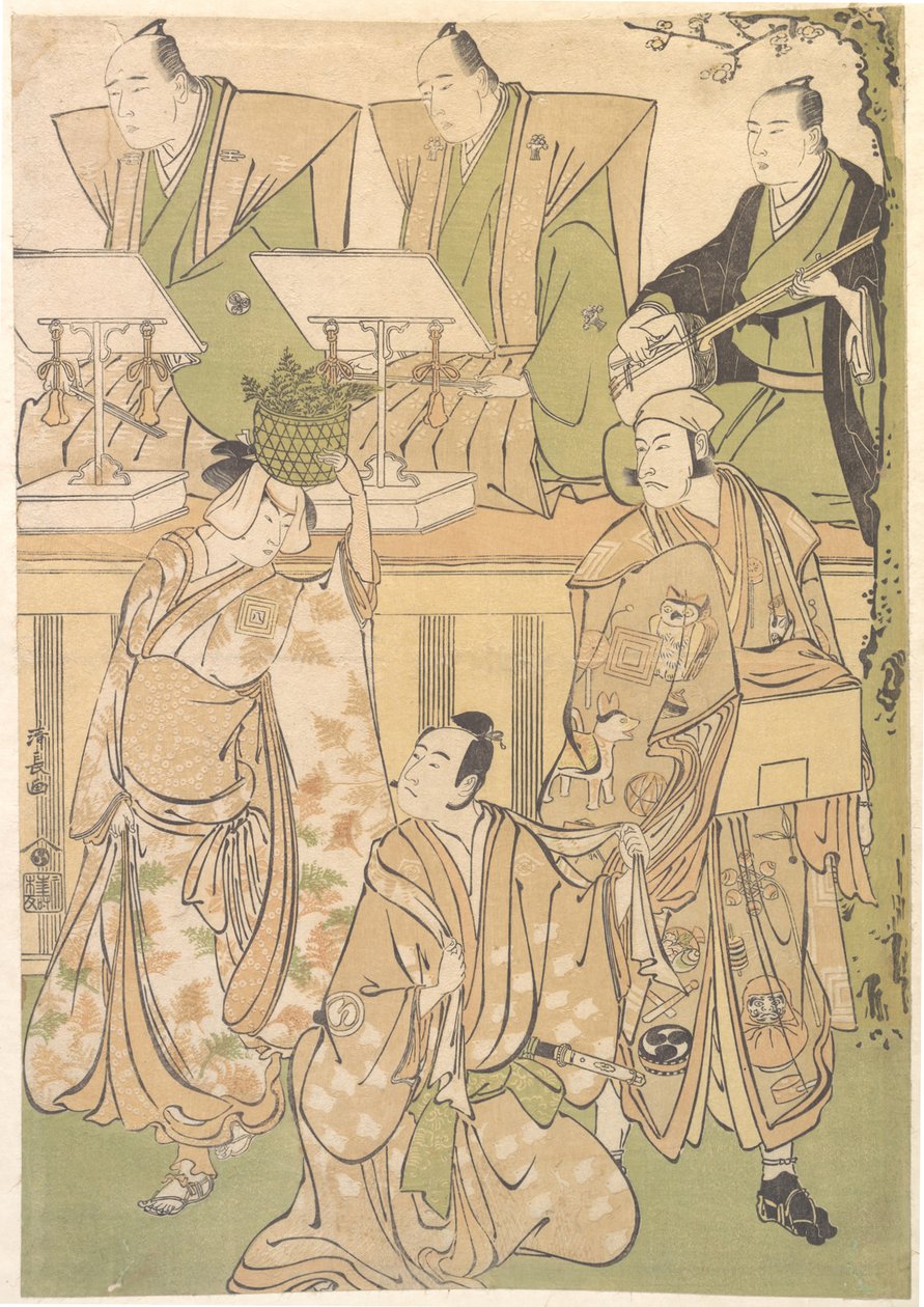 Ichikawa Danjuro Fifth as Kyo no Jiro in Disguise as Dekuroku byoe the Stree Puppet-sh..., ca. 1788. 作者 永永鸟居
