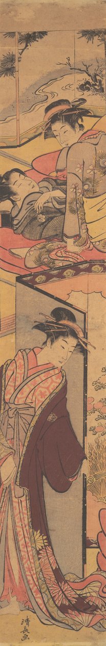 在一个游乐园里，18世纪末。 作者 永永鸟居