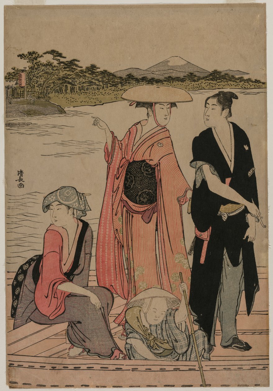 隅田川渡船上的乘客 作者 永永鸟居