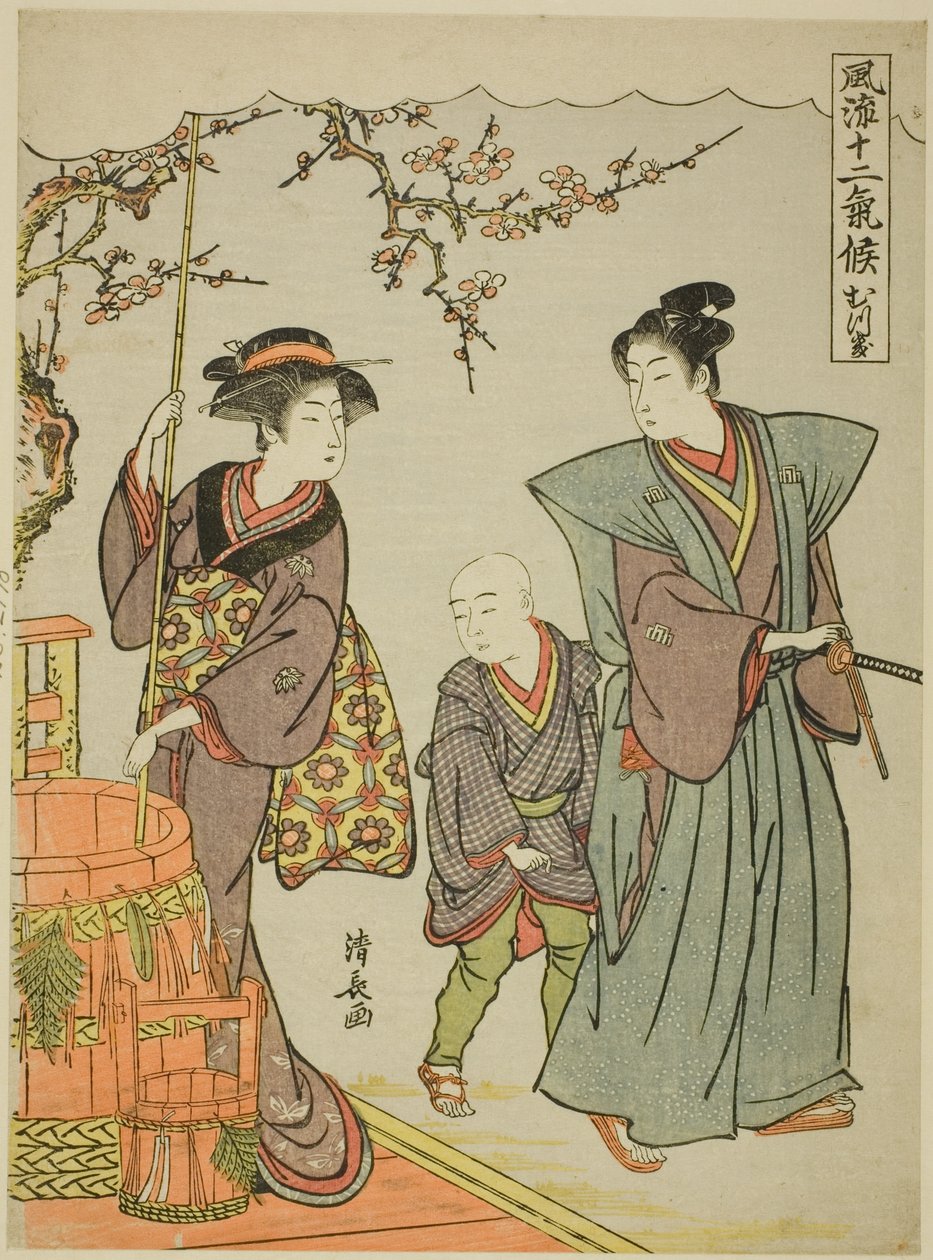 第一个月（Mutsuki），选自 "时尚十二季（Furyu juni kiko）"系列 作者 永永鸟居