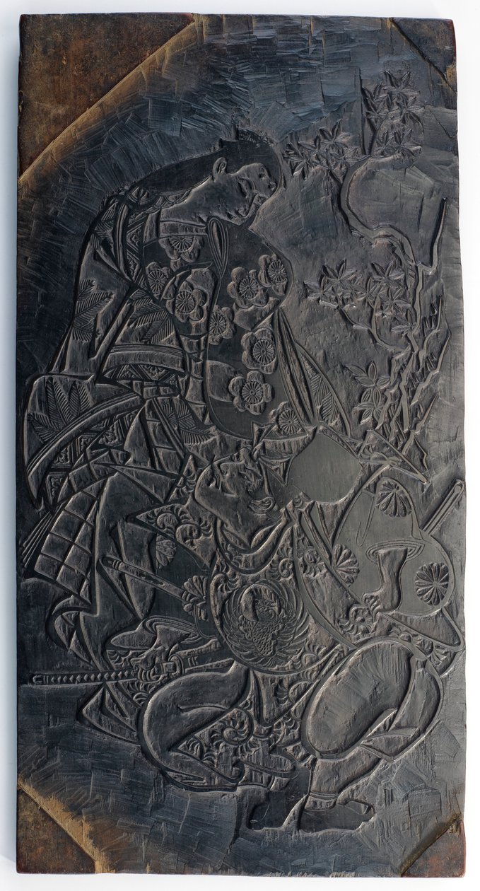 木版画，直页：一个花魁在扔手球......江户时代，约1685-1729。 作者 鸟居清信一世