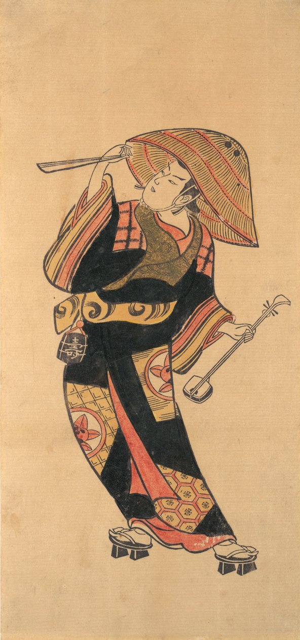 Ichimura Takenojo VIII, 约1720年。 作者 鸟居清友。
