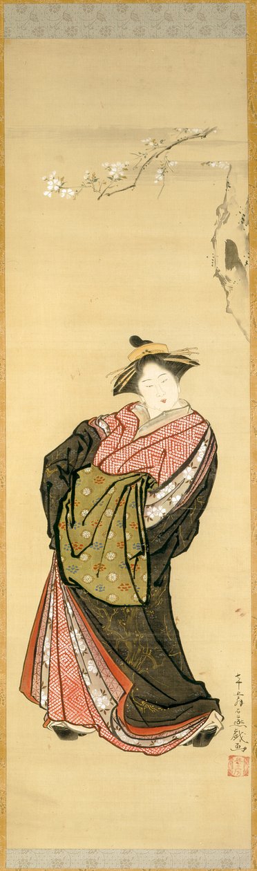 歌妓和樱桃枝 作者 鸟山分园